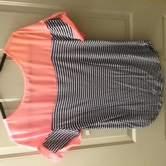 It Girl Neon Striped short sleeve Top - Picture 4 of 4